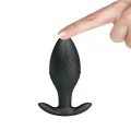 Regina Anal Plug wiederaufladbarer Vibrator Schwarz von Pretty Love Bottom