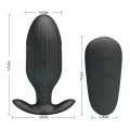 Kelly Plug Anal wiederaufladbarer Vibrator Schwarz von Pretty Love Bottom