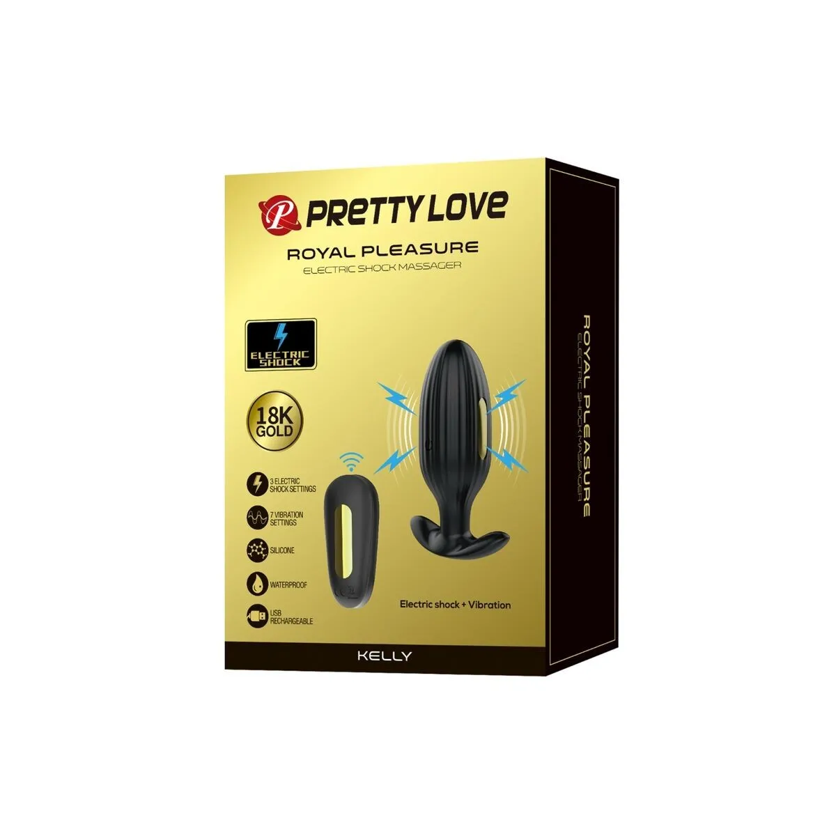 Kelly Plug Anal wiederaufladbarer Vibrator Schwarz von Pretty Love Bottom | Fesselliebe.de