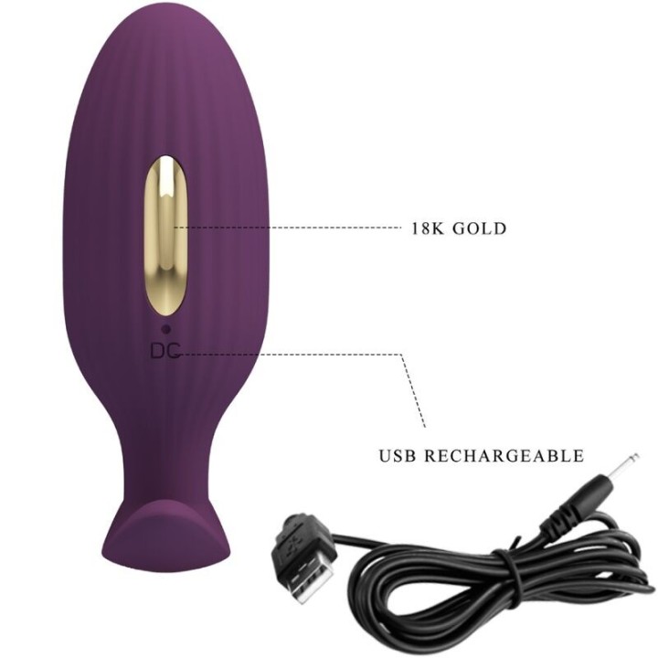 Jefferson App-Gesteuerter Analstecker Lila von Pretty Love Bottom | Fesselliebe.de