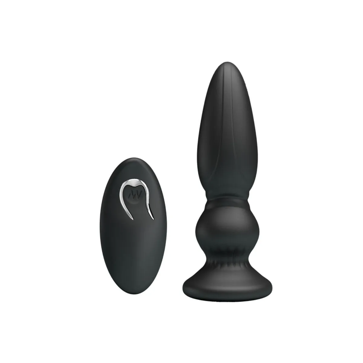 Leistungsstarker Vibrator mit Fernbedienung, Analstecker, Schwarz von Mr Play | Fesselliebe.de