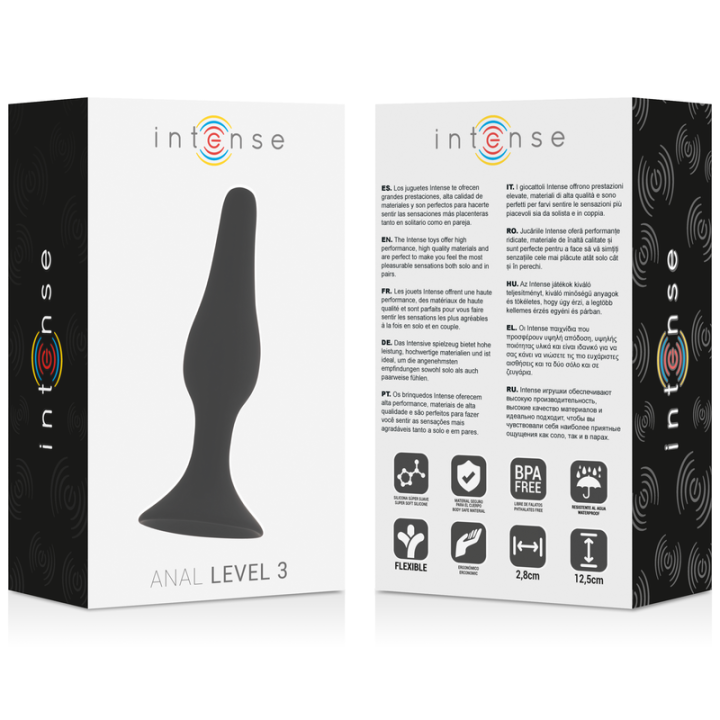 Anal Stufe 3 12,5cm Schwarz von Intense Anal Toys | Fesselliebe.de