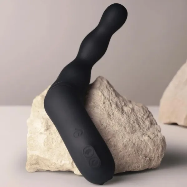 Schwarzer Prostata- und Analvibrator-Adapter von Rocks-Off | Fesselliebe.de