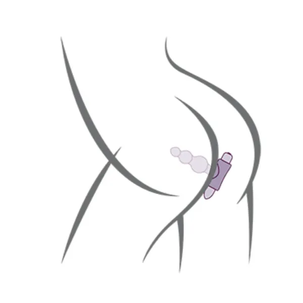 Petite Sensations Bubbles Anal Plug Vibrator Schwarz von Rocks-Off | Fesselliebe.de