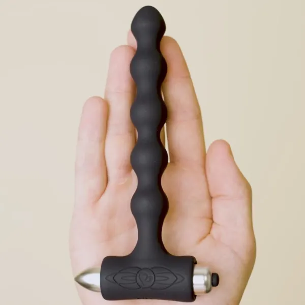 Petite Sensations Pearls Anal Plug Vibrator Schwarz von Rocks-Off | Fesselliebe.de
