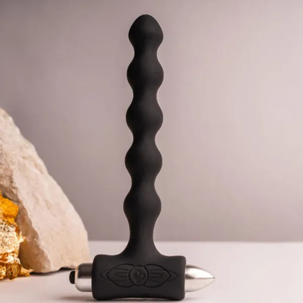 Petite Sensations Pearls Anal Plug Vibrator Schwarz von Rocks-Off | Fesselliebe.de