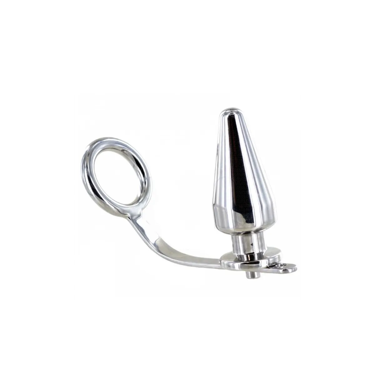 Stahlring mit Analplug 80 X 55 Mm von Metal Hard | Fesselliebe.de