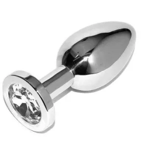 Analplug Diamant Transparent Klein 5,71 cm von Metal Hard
