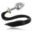 Analstecker aus Stahl mit Schwanz 8,89 cm von Metal Hard