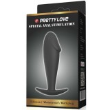 Anal Plug Silikon Penisform Schwarz von Pretty Love Bottom | Fesselliebe.de