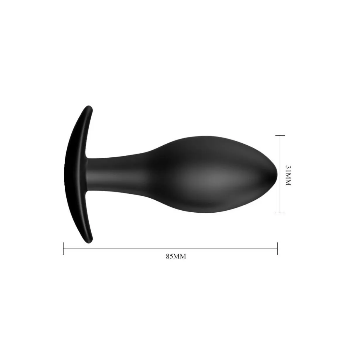 Anal Plug Silikonanker 8,5 cm Schwarz von Pretty Love Bottom | Fesselliebe.de