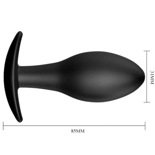 Anal Plug Silikonanker 8,5 cm Schwarz von Pretty Love Bottom | Fesselliebe.de