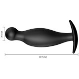 Silikon Analplug 11,7 cm Schwarz von Pretty Love Bottom | Fesselliebe.de