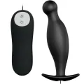 Silikon Analplug 12 Vibrationsmodi Schwarz von Pretty Love