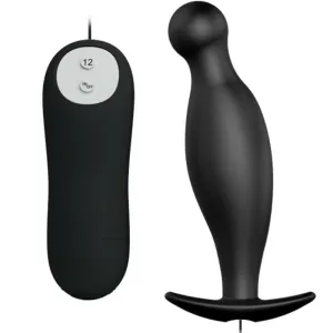 Silikon Analplug 12 Vibrationsmodi Schwarz von Pretty Love | Fesselliebe.de