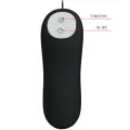 Silikon Analplug 12 Vibrationsmodi Schwarz von Pretty Love