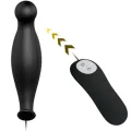 Silikon Analplug 12 Vibrationsmodi Schwarz von Pretty Love