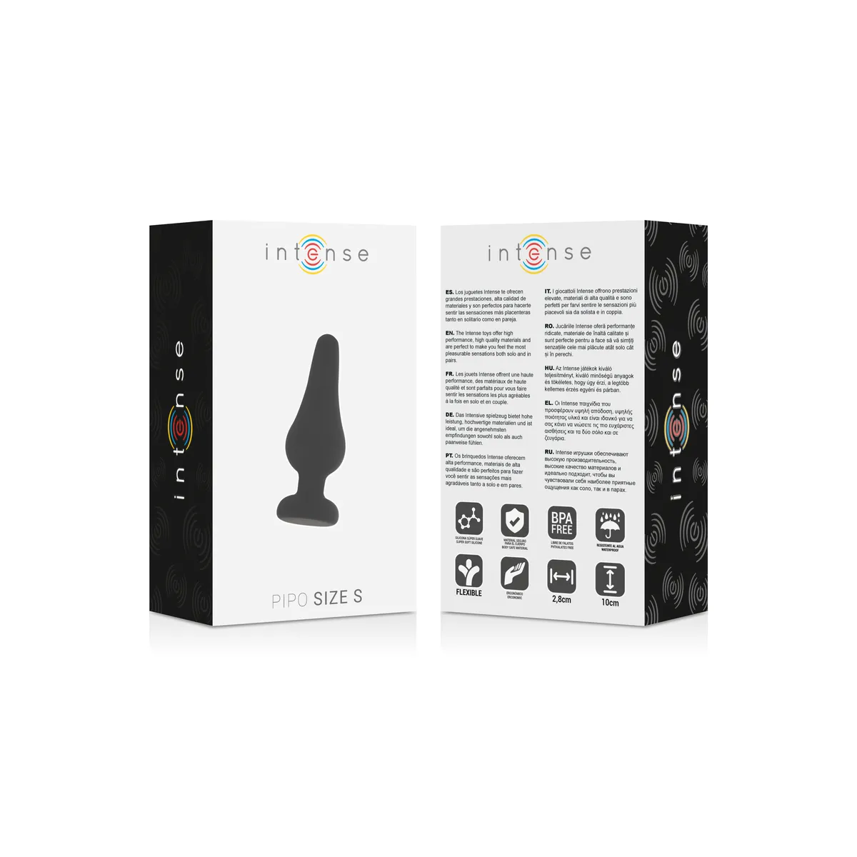 Analplug Pipo S Schwarzes Silikon 9,8 cm von Intense Anal Toys | Fesselliebe.de