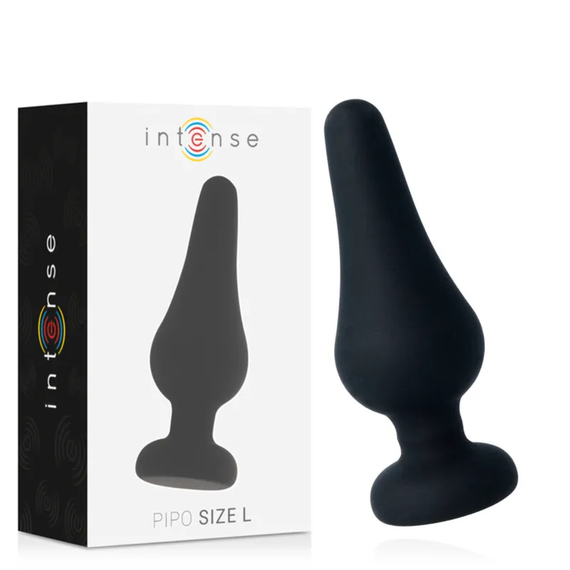 Analplug Pipo L Schwarzes Silikon 13 cm von Intense Anal Toys | Fesselliebe.de