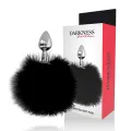 Extra Anal Buttplug mit Schwanz Schwarz 7 cm von Darkness Anal