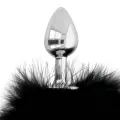 Extra Anal Buttplug mit Schwanz Schwarz 7 cm von Darkness Anal