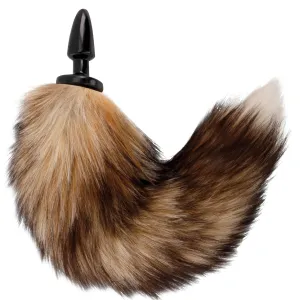 Natürlicher Schwanz mit Silikon-Analsplug 10 cm von Darkness Anal