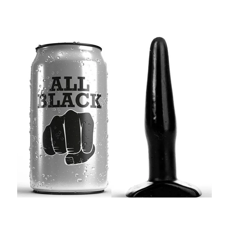 Stecker Schwarz 11 cm von All Black | Fesselliebe.de