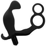 Analplug mit Doppeltem Penisring und Hoden Schwarz von Addicted Toys | Fesselliebe.de
