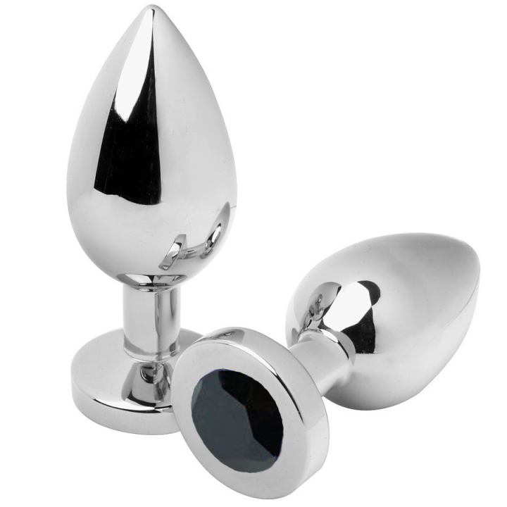 Analstecker Diamant Schwarz Mittel 7,62 cm von Metal Hard | Fesselliebe.de