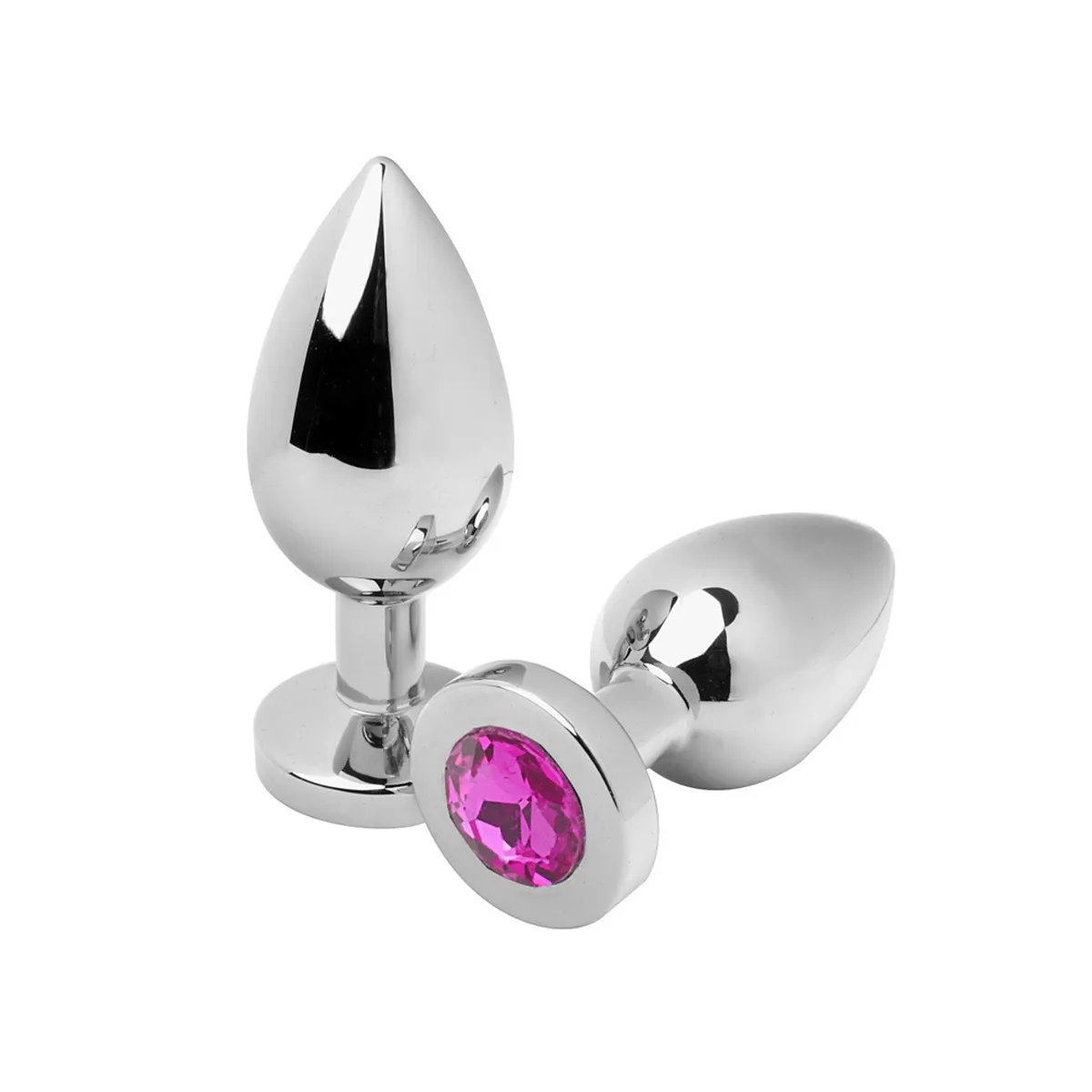 Anal Plug Diamant Rosa Klein 5,71 cm von Metal Hard | Fesselliebe.de