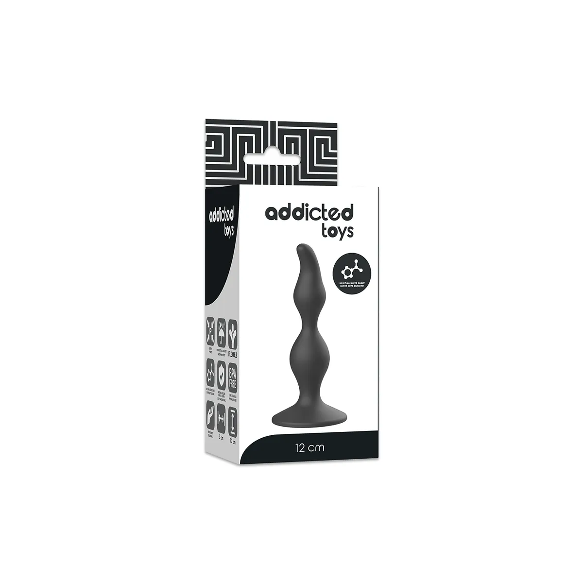 Anal Sexueller Stecker 12 cm Schwarz von Addicted Toys | Fesselliebe.de