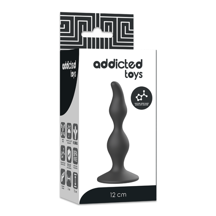 Anal Sexueller Stecker 12 cm Schwarz von Addicted Toys | Fesselliebe.de