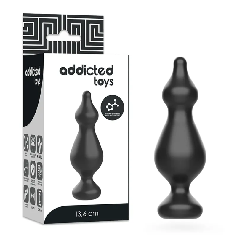 Anal Sexueller Stecker 13,6 cm Schwarz von Addicted Toys | Fesselliebe.de