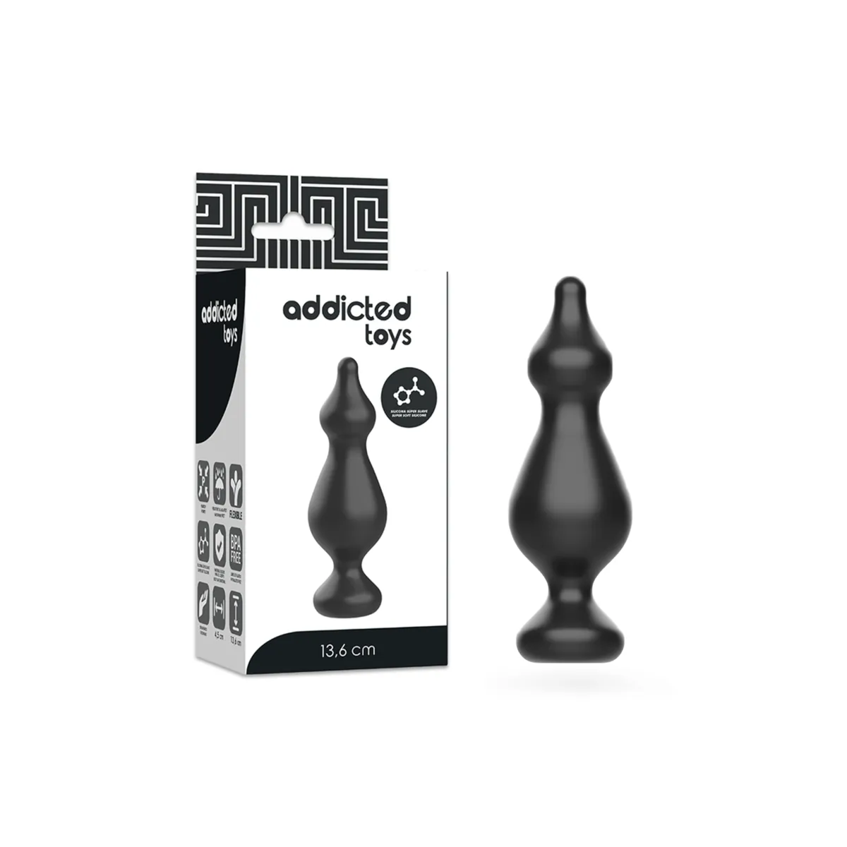 Anal Sexueller Stecker 13,6 cm Schwarz von Addicted Toys | Fesselliebe.de