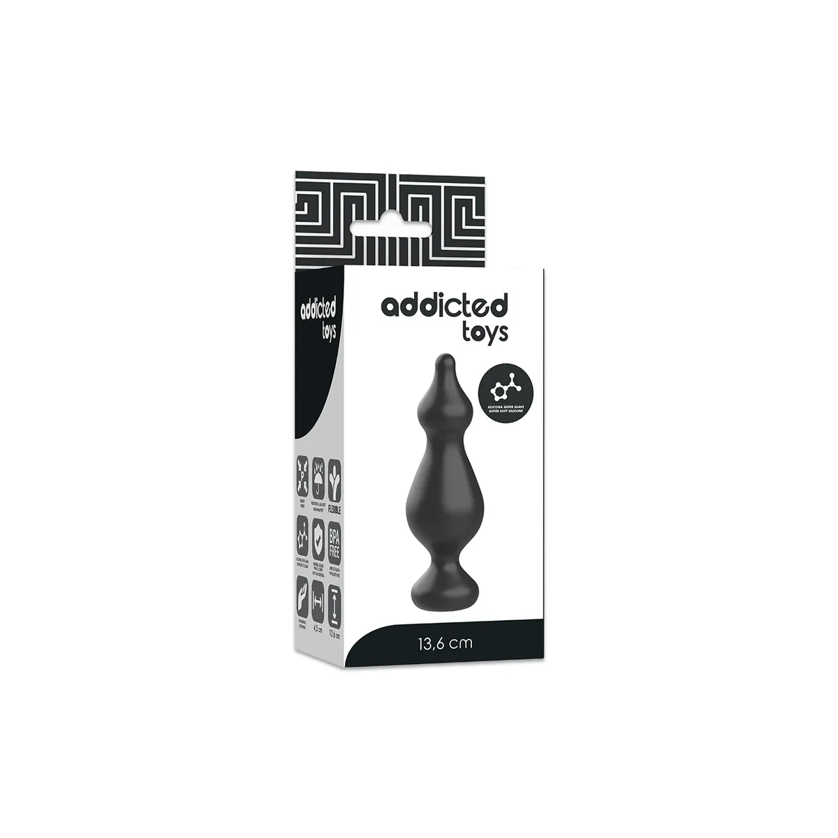 Anal Sexueller Stecker 13,6 cm Schwarz von Addicted Toys | Fesselliebe.de