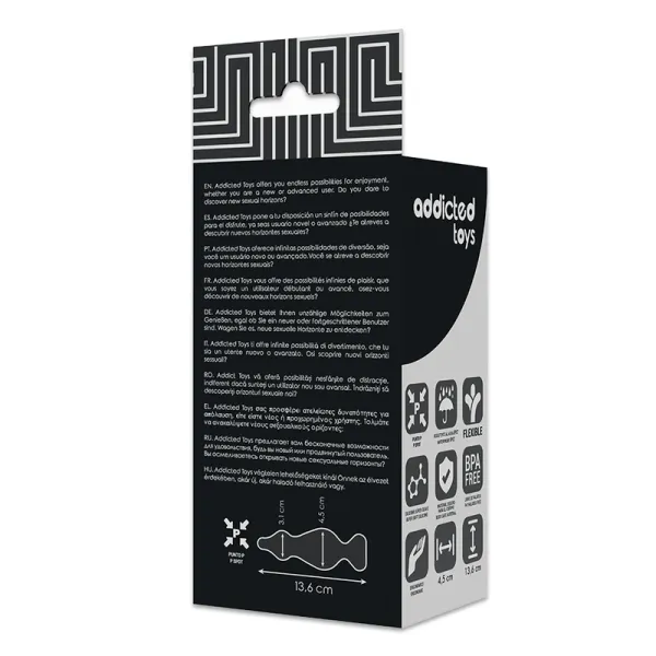 Anal Sexueller Stecker 13,6 cm Schwarz von Addicted Toys | Fesselliebe.de