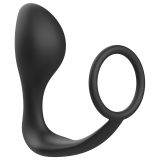 Analplug mit Schwarzem Silikonring von Addicted Toys | Fesselliebe.de