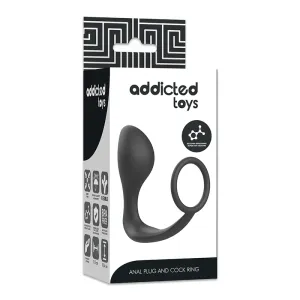 Analplug mit Schwarzem Silikonring von Addicted Toys