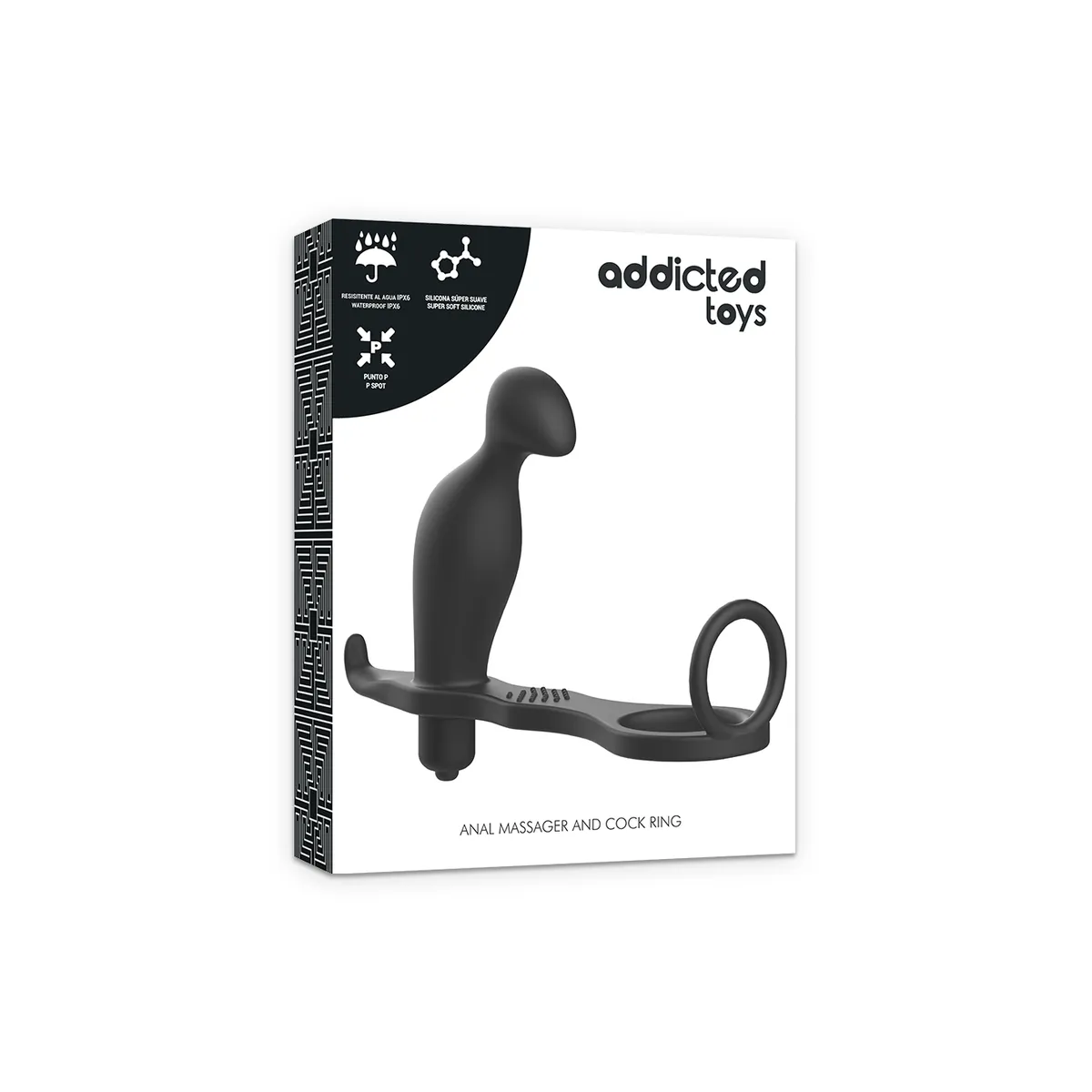 Analplug mit Schwarzem Silikonring 12 cm von Addicted Toys | Fesselliebe.de