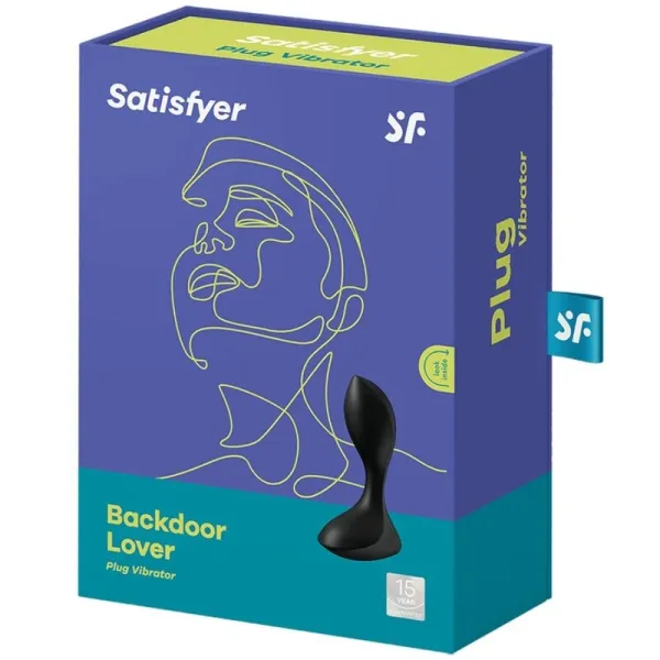 Backdoor Lover Roter Anal Vibrator Stecker Schwarz von Satisfyer Plugs | Fesselliebe.de