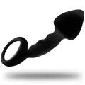 Gerippter Analplug mit Ring von Ohmama Anal