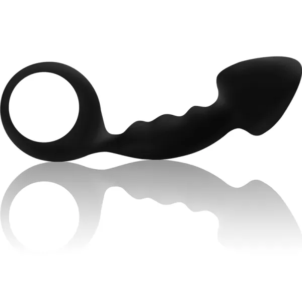 Gerippter Analplug mit Ring von Ohmama Anal | Fesselliebe.de