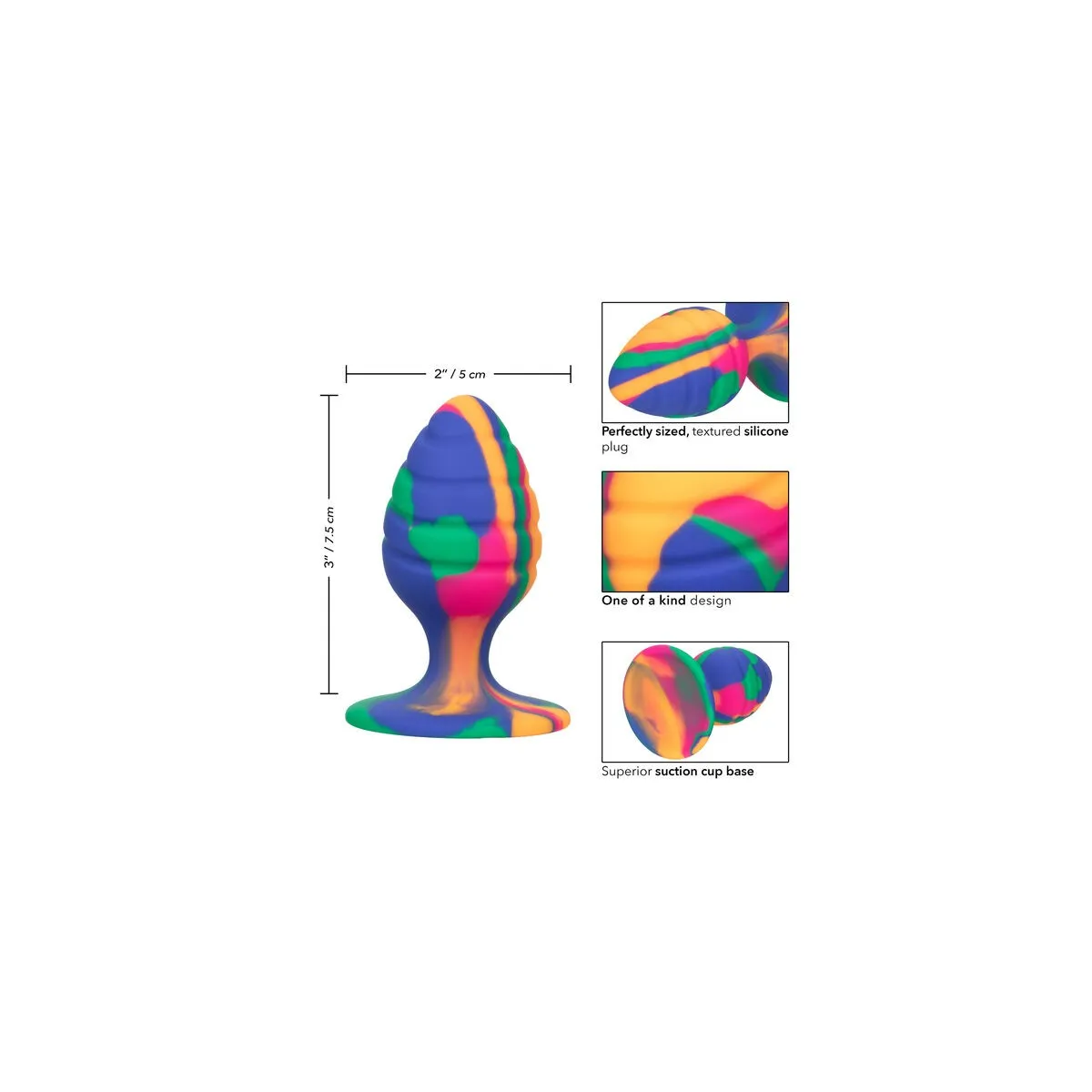 Frecher Mittlerer Swirl-Analstecker von Calexotics | Fesselliebe.de