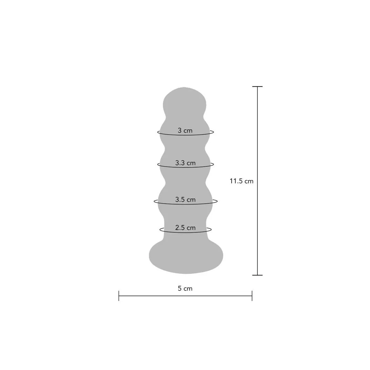 Buttocks der Strahlende Glas-Buttplug von Toyjoy | Fesselliebe.de