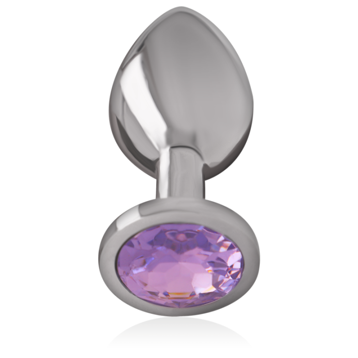 Analplug aus Aluminiummetall mit Violettem Kristall, Grösse S von Intense Anal Toys | Fesselliebe.de