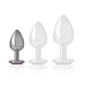 Analplug aus Aluminiummetall mit Violettem Kristall, Grösse S von Intense Anal Toys