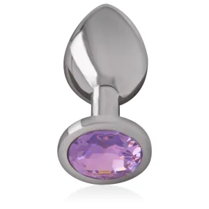 Analplug aus Aluminiummetall mit Violettem Kristall, Grösse L von Intense Anal Toys