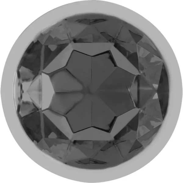 Analplug aus Aluminiummetall mit Schwarzem Kristall, Grösse S von Intense Anal Toys | Fesselliebe.de