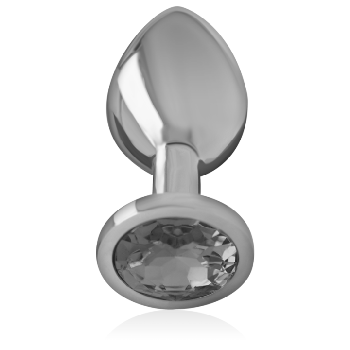 Analplug aus Aluminiummetall mit Schwarzem Glas, Grösse M von Intense Anal Toys | Fesselliebe.de