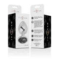 Analplug aus Aluminiummetall mit Schwarzem Glas, Grösse M von Intense Anal Toys